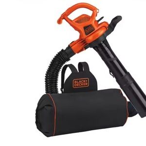 Black & Decker Corded Orange and Black VacPack Blower